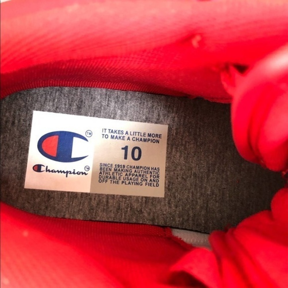 New Champion Men's red shoes size CPS10301M 3 ON 3 - Picture 5 of 7